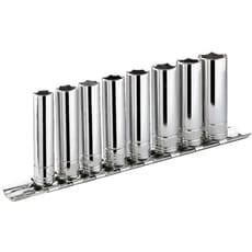 Facom RB.40AU 1/4" Drive 10 Piece 12 Point Socket Set On Rail