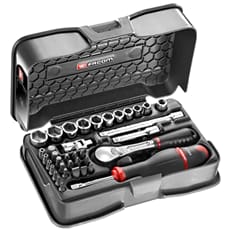 Facom RL.161-5P6U 37 Piece 1/4" Drive Hexagon Socket Set Imperial