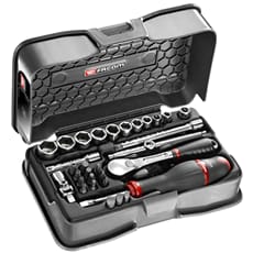 Facom RL.161-5P6 31 Piece 1/4" Drive Hexagon Socket Set