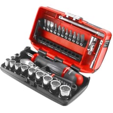 Facom 27 Piece 1/4" Drive Bi Hexagon NANO Socket and Bit Set Metric