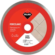 Rubi CPC Pro Diamond Cutting Disc for Porcelain Tiles 