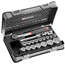Facom S.161-2P12 19 Piece 1/2" Drive Bi Hexagon Socket Set