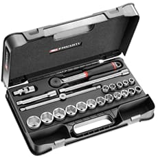 Facom S.161-2P6U 22 Piece 1/2" Drive Hexagon Socket Set Imperial