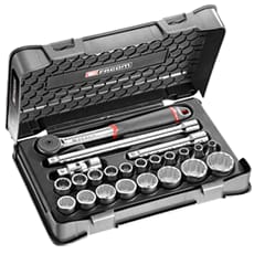 Facom S.161-3P12 23 Piece 1/2" Drive Bi Hexagon Socket Set