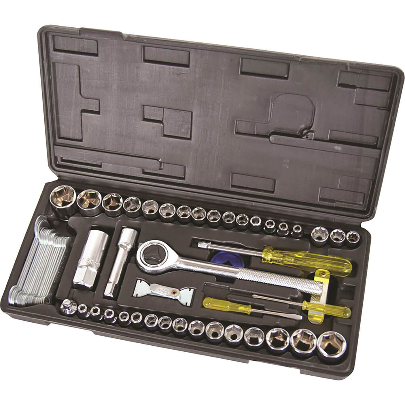 Supatool Socket Set Combo 62 Piece 1 4 and 3 8 Square Drive Socket Sets