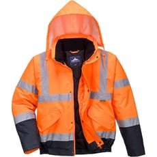 Oxford Weave 300D Class 3 Two Tone Hi Vis Bomber Jacket
