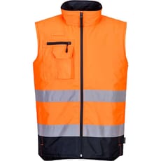 Oxford Weave 300D Class 2 Two Tone Hi Vis Bodywarmer