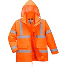 Oxford Weave 300D Class 3 Hi Vis 4-in1 Traffic Jacket