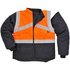 Oxford Weave 300D Class 1:2 Hi Vis 2-Tone Reversible Jacket