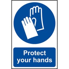 Scan Protect Your Hands Sign