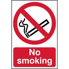 Scan PVC Self Adhesive No Smoking Warning Sign
