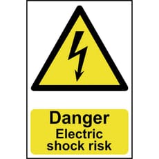 Scan Danger Electric Shock Risk Sign