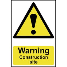 Scan Warning Construction Site Sign