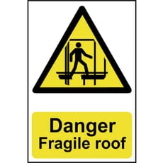 Scan Danger Fragile Roof Sign