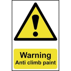 Scan Warning Anti Climb Paint Sign