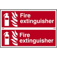 Scan Fire Extinguisher Sign Pack of 2