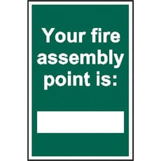 Scan Your Fire Assembly Point Is PVC Sign