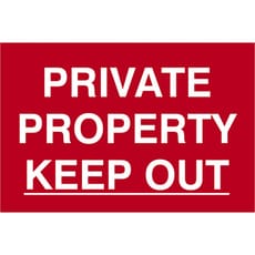 Scan Private Property Keep Out Sign