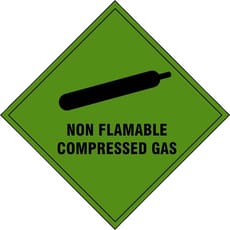 Scan Non Flammable Compressed Gas Sign