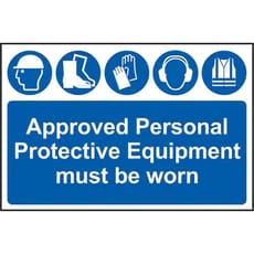 Scan Approved PPE Must Be Worn PVC Sign