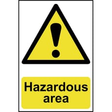 Scan Hazardous Area Sign