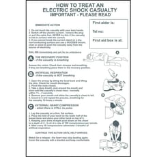 Scan How To Treat An Electric Shock Casualty Sign
