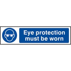 Scan Eye Protection Must Be Worn Sign
