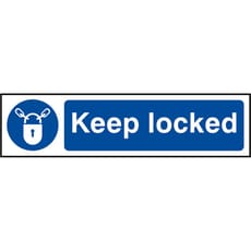 Scan Keep Locked Sign