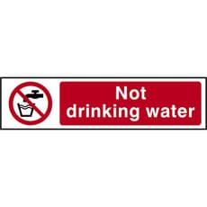 Scan Not Drinking Water Sign