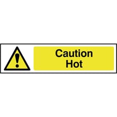 Scan Caution Hot Sign