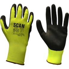 Scan Mens Foam Latex Coated Gloves