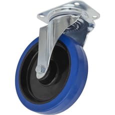 Sealey Swivel Plate Castor Blue Elastic