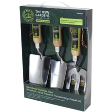 Kew Gardens Neverbend 3 Piece Stainless Steel Garden Hand Tool Set
