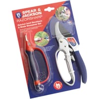 Spear and Jackson Razorsharp Anvil Secateurs and Sharpener Set 