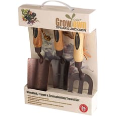 Spear and Jackson Elements 3 Piece Carbon Steel Garden Hand Tool Set