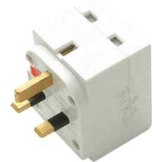 SMJ 3 Way Fused Plug Adaptor