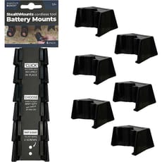 Stealth Mounts 6 Pack Battery Mounts for Bosch 12V PRO Batteries 