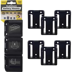 Stealth Mounts 6 Pack Battery Mounts for DeWalt 12V XR Batteries 