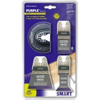 Smart 4 Piece Titanium Alloy Bi-Metal OIS Oscillating Multi Tool Blade Set 