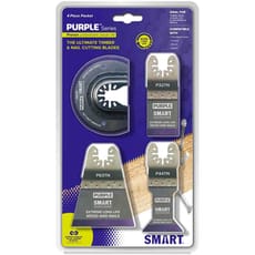 Smart 4 Piece Titanium Alloy Bi-Metal OIS Oscillating Multi Tool Blade Set