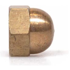 Sirius Brass Hexagon Dome Nuts