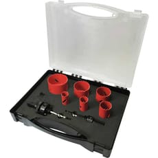 Sirius 9 Piece Plumbers HSS Bi Metal Hole Saw Set