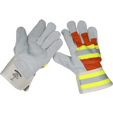 Sealey Reflective Hi Vis Rigger Gloves