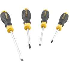 Stanley 4 Piece Cushion Grip Phillips and Slotted Screwdriver Set