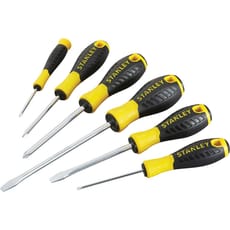 Stanley 6 Piece Essential Phillips and Slotted Screwdriver Set