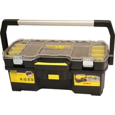 Stanley Plastic Tote Tool Box with Removeable Tool Organiser