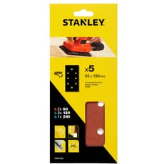 Stanley Punched Hook and Loop 1/3 Sanding Sheets