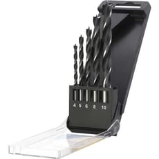 Stanley 5 Piece Brad Point Wood Drill Bit Set