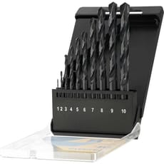 Stanley 10 Piece HSS-R Metal Drill Bit Set
