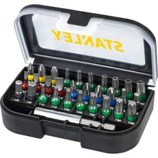 Stanley 31 Piece Colour Coded Screwdriver Bit Set